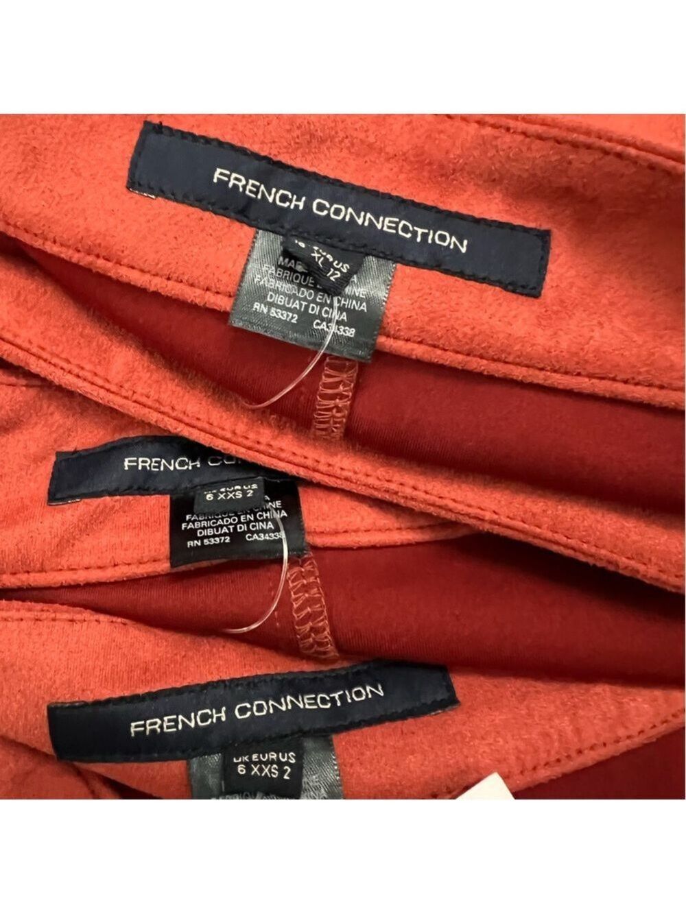 🎩🗝️ NWT $98 French Connection
Patty Drape Mini Skirt Saffron Spice - Picture 8 of 8